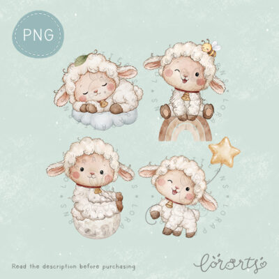 [Clipart PNG] Sheep Sky World